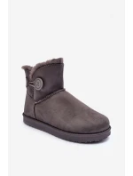 Ocieplené Dámské Sněžky Se Zdobením Šedá Siriol