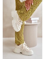 Dámské tenisky na masivní podešvi světle béžové Nevela