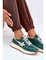 Dámské Sportovní Boty Z Semiše Na Platformě 66720 Zelené Vinceza Dámské Sportovní Boty Z Semiše Na Platformě 66720 Zelené Vinceza