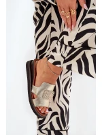 Dámské Klapky Na Klínu Eko Kůže Se Zdobením Zlaté Sarela Dámské Klapky Na Klínu Eko Kůže Se Zdobením Zlaté Sarela