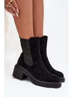 Dámské Zateplené Kotníkové Boty Na Klíně Černé Zoralia