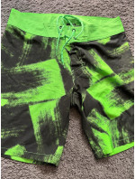 Pánské plavkové šortky H4L20-SKMT006 45A Zelená s černou - 4F
