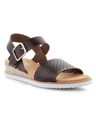 Dámské sandály Desert Kiss-Sunny Flair W 114143-CHOC hnědé - Skechers Dámské sandály Desert Kiss-Sunny Flair W 114143-CHOC hnědé - Skechers