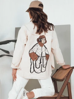 Dámská džínová bunda DAMIRAKS light beige FashionStreet TY4321