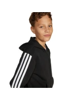 Dětská mikina adidas Essentials Full-Zip černobílá JD6494