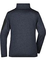 Daiber JN 761 Dámská pletená fleecová bunda 02.0761 dark grey melange/silver Daiber JN 761 Dámská pletená fleecová bunda 02.0761 dark grey melange/silver