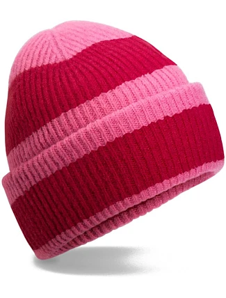 Beechfield B 391R Pletená čepice "Color Block" 53.391R true pink/classic red Beechfield B 391R Pletená čepice "Color Block" 53.391R true pink/classic red