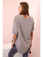 Dámská mušelínová košile s knoflíkem fango