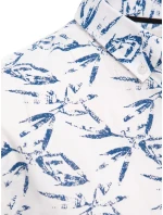 Pánská bílá košile s krátkým rukávem FashionStreet KX1032