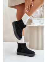 Dámské Sněhule Na Platformě Z Eko Semiše Černé Atteria Dámské Sněhule Na Platformě Z Eko Semiše Černé Atteria