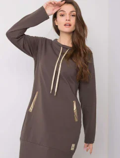 Šaty RV SK 6067.15X tmavá khaki