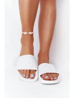Dámské pantofle Big Star - bílé