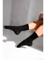 Dámské ponožky s proužky – černé