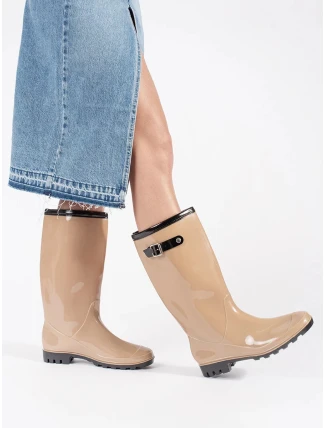 Trendy gumáky LMG-01C dámské hnědé - Sweet Shoes Trendy gumáky LMG-01C dámské hnědé - Sweet Shoes