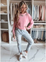 Dámská halenka s dlouhým rukávem a motýlem CRYSTALIA pink FashionStreet RY2768