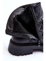 Dámské boty Workery s ozdobou černou Toye