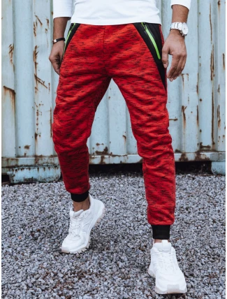 Pánské tepláky červené FashionStreet UX4442