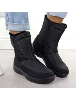 Dámské ploché zateplené sněhule černé Potocki SU33310