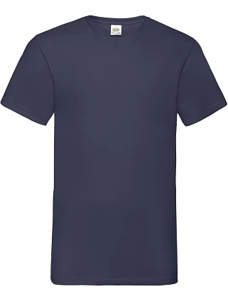 Fruit of the Loom Valueweight V-Neck T Tričko s výstřihem do V 16.1066 navy