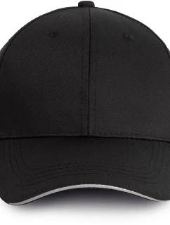 WK WKP 145 6 panelová kšiltovka 20.145W black/silver