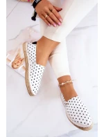 Dámské módní espadrilky Polka Dots Big Star - bílé Dámské módní espadrilky Polka Dots Big Star - bílé