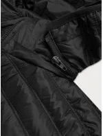 Černá prošívaná dámská bunda s kapucí (2021-09) Černá prošívaná dámská bunda s kapucí (2021-09)