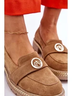 Elegantní mokasíny tmavě béžové semišové Laverne Elegantní mokasíny tmavě béžové semišové Laverne