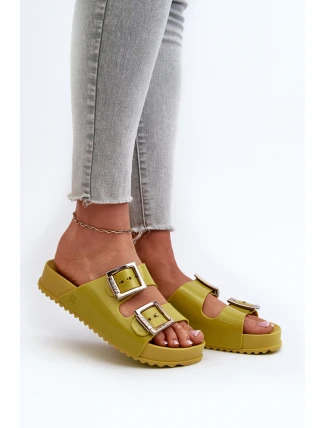 Dámské Žabky Hladké ZAXY LL285077 Limetkové