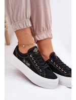 Dámské textilní tenisky na platformě Lee Cooper LCW-25-31-3431L černé