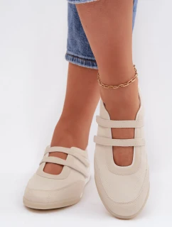 Sportovní dámské baleríny s pásky Béžové Farvessa