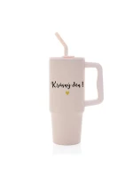 KRÁSNÝ DEN - růžový cestovní termohrnek 900 ml  