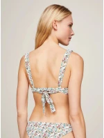 Dámská plavková podprsenka UW0UW05270 0F9 ecru s potiskem - Tommy Hilfiger