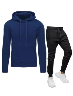 FashionStreet pánská modročerná tepláková souprava AX0637z