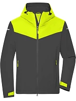 Daiber JN 1180 Pánská outdoorová softshellová bunda 02.1180 carbon/bright yellow/carbon