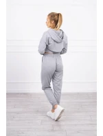 3dílná bavlněná souprava šedá 3dílná bavlněná souprava šedá