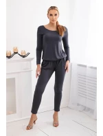 Viskózový overal do pasu Grafit Viskózový overal do pasu Grafit