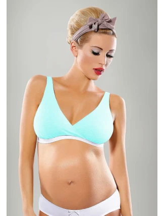 Mitex měkká podprsenka s kosticí Lilly Basic Turquoise Mama