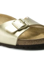 Dámské žabky Birkenstock Madrid Birko-Flor Gold regular wide (1016106) dámské Dámské žabky Birkenstock Madrid Birko-Flor Gold regular wide (1016106) dámské