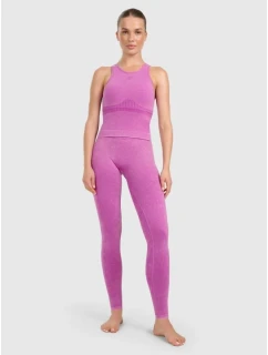 Dámské bezešvé legíny na jógu a pilates 4F 4FWAW25TFTIF407-54A dámské