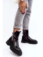 Kožené dámské botky Maciejka 06236-15 Černé