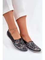 Kožené Baletky Se Vzorem Maciejka T1930-39 Černé