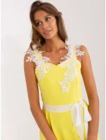 LK SK 506640 šaty.05P žlutá LK SK 506640 šaty.05P žlutá