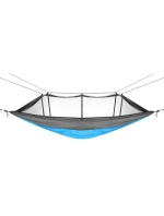 TURISTICKÁ HOUPACÍ SÍŤ PRO 2 OSOBY 270X140CM S MOSKYTIÉROU MODRÁ TURISTICKÁ HOUPACÍ SÍŤ PRO 2 OSOBY 270X140CM S MOSKYTIÉROU MODRÁ