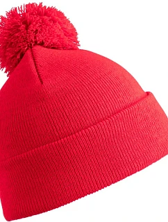 Result Headwear RC 028X Pletená čepice s bambulí 28.028X red