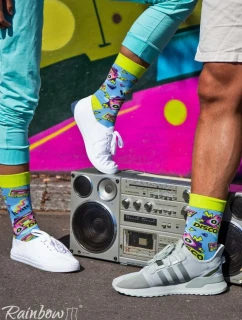 Sada ponožek PARTY BOX 3 páry duhových ponožek