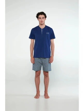 Pyžamo s knoflíkovou légou 20690 - Vamp Pyžamo s knoflíkovou légou 20690 - Vamp