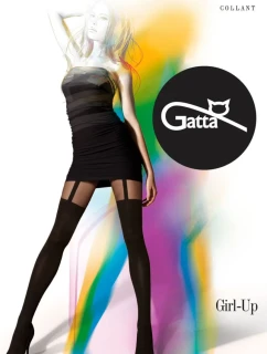 GIRL-UP - vzorované punčochové kalhoty - GATTA