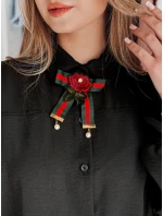 Dámské oversize dlouhé tričko s mašlí LOSANDO černé FashionStreet DY0453