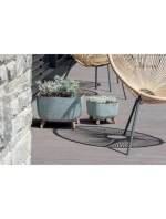 GRACIA SQUARE BETON EFFECT POND 24x24CM dětské