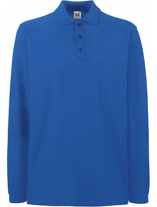 Fruit of the Loom Premium Polo LSL Piqué polo s dlouhým rukávem 16.3310 royal blue Fruit of the Loom Premium Polo LSL Piqué polo s dlouhým rukávem 16.3310 royal blue